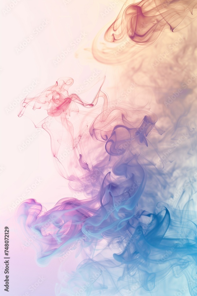 Fototapeta premium light abstract background with purple, blue smoke