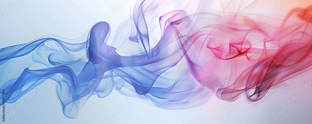 light abstract background with blue, pink smoke	