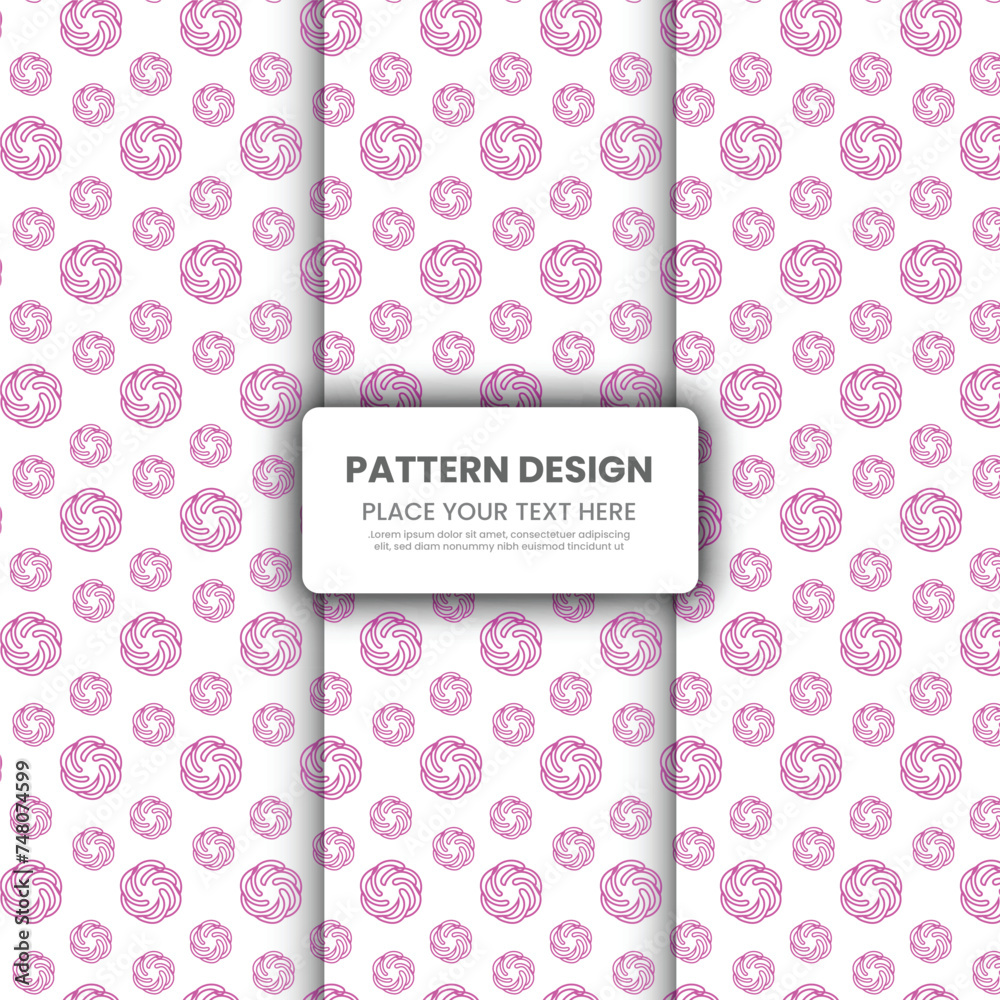 Vector seamless pattern with bold striped circles. Stylish geometric texture. Modern abstract background Vector seamless pattern with bold striped circles. Stylish geometric texture. Modern abstract background