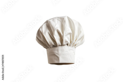Top view. Chef's hat isolated on transparent background.