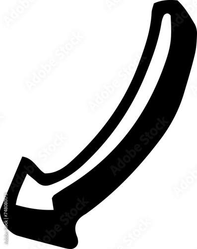 arrow heading downward