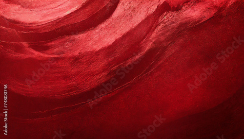 Deep red texture. Abstract illustration with waves.
