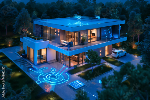 Smart home system design. Green energy, optimization of work in the home, energy saving solutions
