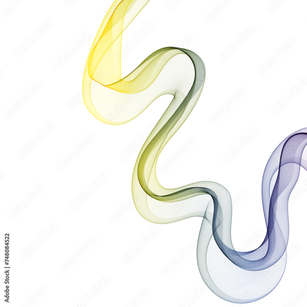 Fototapeta premium Abstract wave vector background, rainbow waved lines for brochure, website, flyer design. Spectrum wave. Rainbow color. Smoky lines. Eps 10