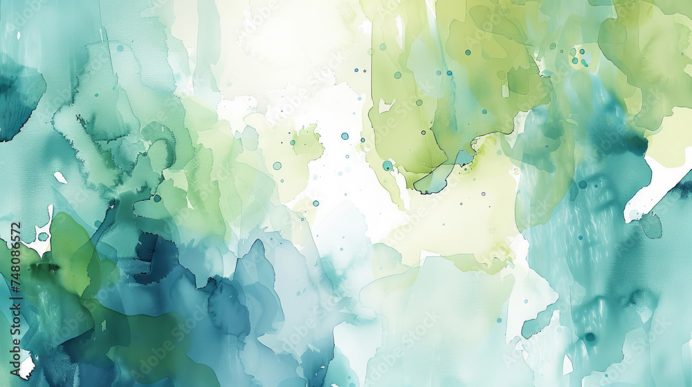 wallpaper design of abstract watercolor in shades of green, featuring whimsical plants and flowers wallpaper design of abstract watercolor in shades of green, featuring whimsical plants and flowers