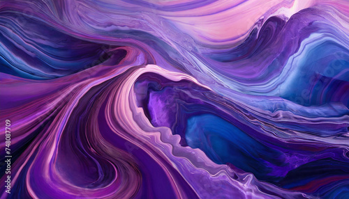 Abstract bright purple painting background. Art with liquid fluid grunge texture.
