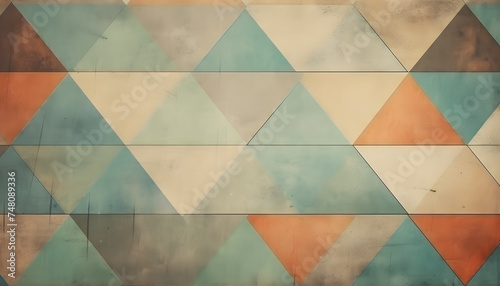 vintage background with triangles and texture