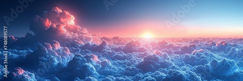Awan Putih Langit Biru Beautiful Skyindone, Background Banner HD