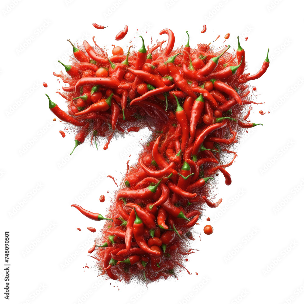 Fototapeta premium Isolated 3D Number on a Clear PNG Canvas Generative AI