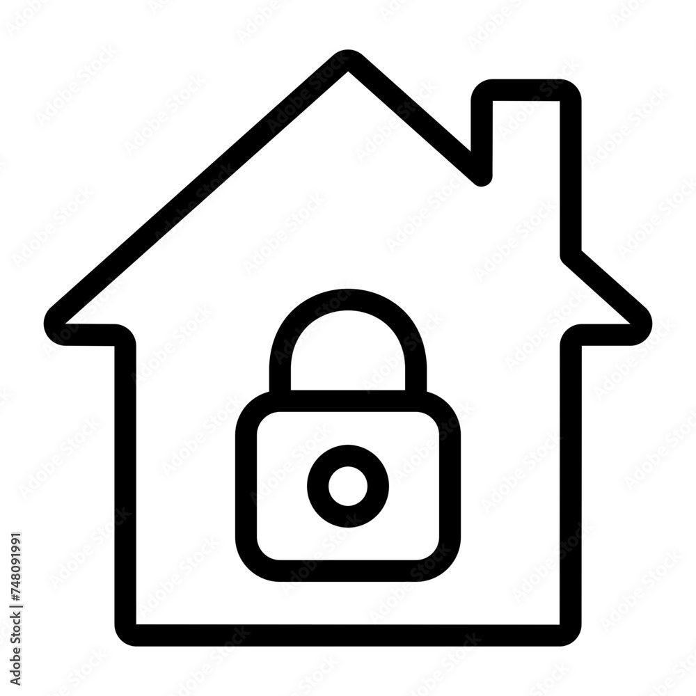 locked line icon locked line icon