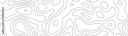 Abstract geographic curved, vector illustration. seamless textrue, vintage waves. Panorama view multicolor wave curve line. Topography map pattern, swirl line. white paper curved reliefs background.