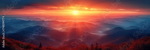 Early Morning Light Blurred Sunrise, Background Banner HD