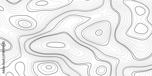 Fototapeta Naklejka Na Ścianę i Meble -  White paper wave curve relief geometric wave grid line background. . Abstract wavy topographic map and curved lines background. Vector illustration.