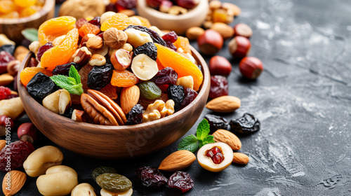 Mix of Dried Fruits and Nuts - Symbols of Judaic