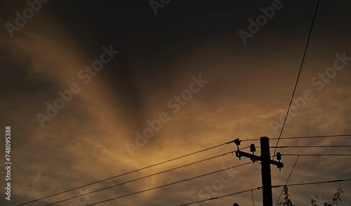 lines at sunset
