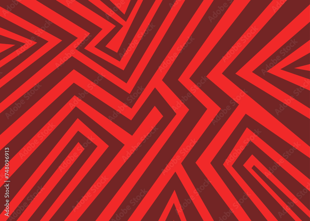 Abstract background with gradient maze line pattern