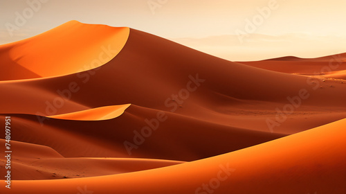 Morocco. Sand Dunes of Sahara Desert.