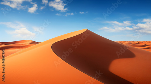 Morocco. Sand Dunes of Sahara Desert.