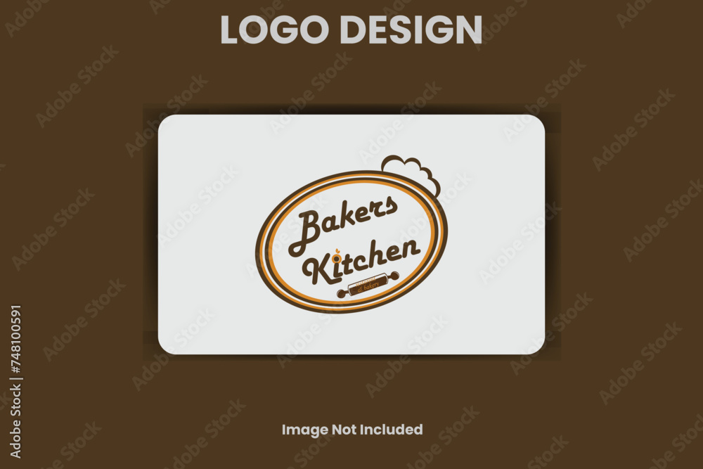 Fresh bakers and kitchen logo design concept. Croissant bakery logo Fresh bakers and kitchen logo design concept. Croissant bakery logo