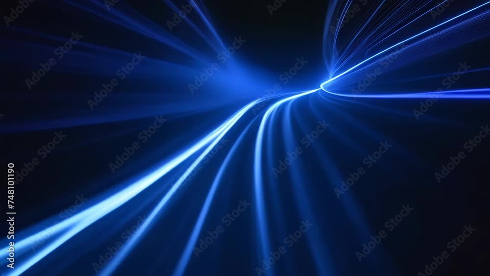 A dynamic blue background with light rays evokes a sense of energy and motion A dynamic blue background with light rays evokes a sense of energy and motion