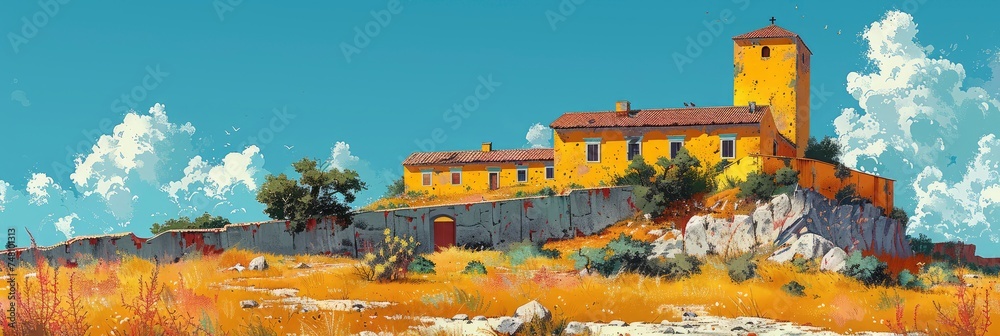 Obraz premium Smederevo Serbia July 24 Fortress One, Background Banner HD