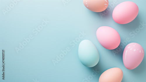 Pastel Easter eggs
