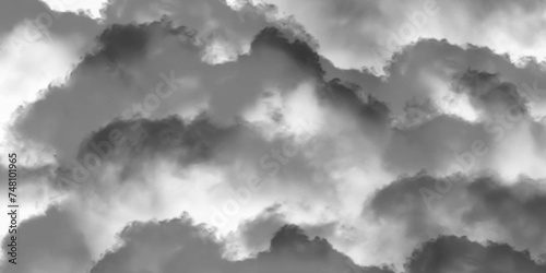 Luxury Nature Abstract: Mountainous Cumulus Clouds Boiling in the Summer Sky.  Darkness and light, heaven. Grey clouds. White cloud isolated on black background, Fluffy texture , Abstract smoke...