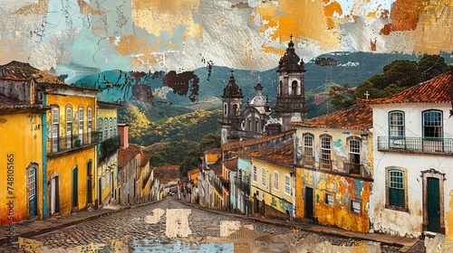 Ouro Preto's Timeless Charm Art Collage   © Kristian
