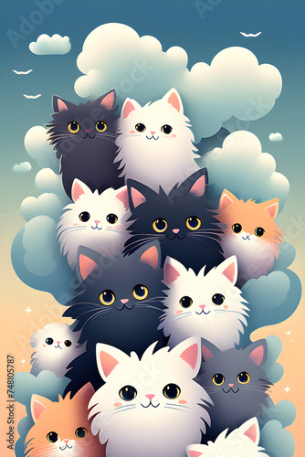 cute cats, Generative AI