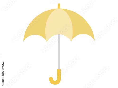 開いた黄色い傘