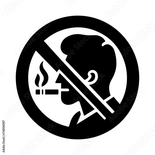 No smoking icon sign