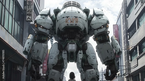 robot in the city