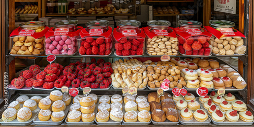 A baker, baking fresh bakery products, starting with classic white bread and ending with exqu