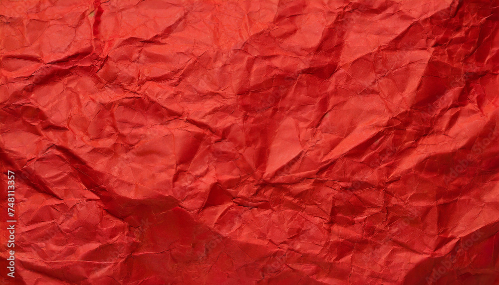 Bright red crumpled recycle paper texture background. Craft paper Bright red crumpled recycle paper texture background. Craft paper