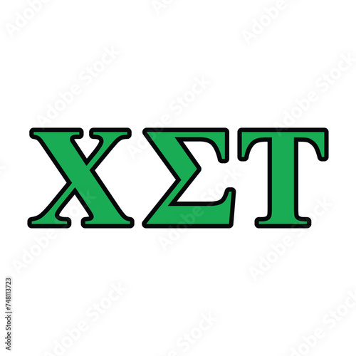 Chi Sigma Tau greek letter, ΧΣΤ greek letters, ΧΣΤ photo