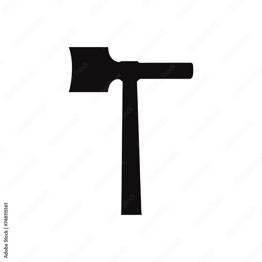 silhouette of hammer on white background silhouette of hammer on white background