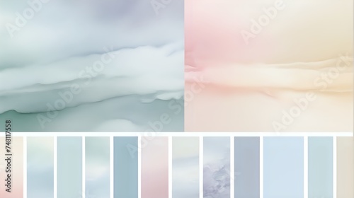 Wallpaper Mural Soft pastel hues blending seamlessly, reminiscent of a watercolor masterpiece. Gentle gradients transition from one soothing color to another, creating a serene ambiance. Torontodigital.ca