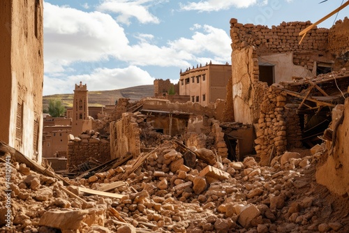 Echoes of Disaster: Europe's Ancient City Bears Witness to Devastating Earthquake, Leaving Behind Scenes of Wreckage and Destruction. photo