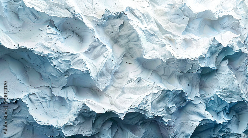Fototapeta premium Abstract Wavy Landscape, Serene Flow of Colors created with Generative AI technology