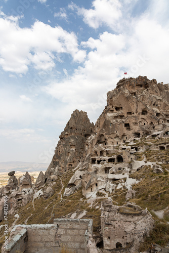 Ancient rock dwellings in caves