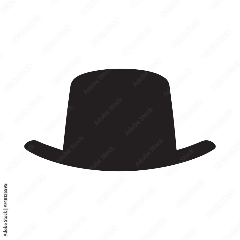 Cowboy hat icon man . black vector old collection design. Cowboy hat icon man . black vector old collection design.
