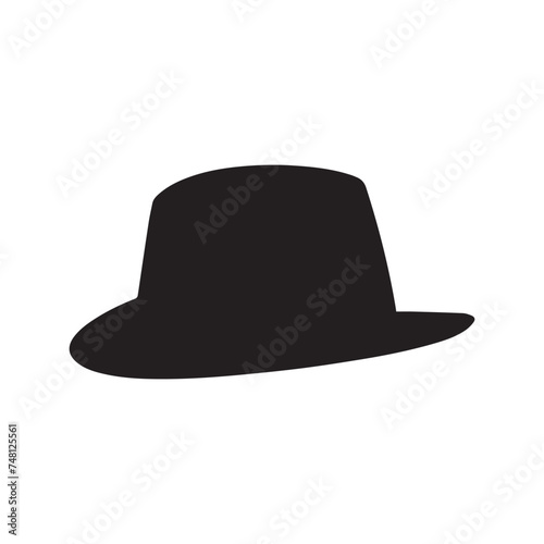 Cowboy hat icon man . black vector old collection design.