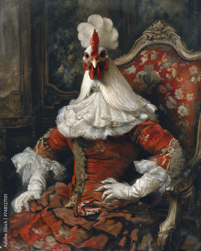Portrait of a Lady Chicken