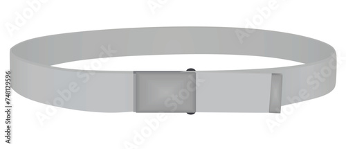 Grey  rigid belt. vector illustration