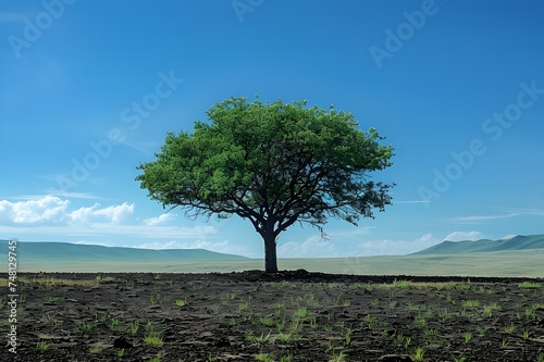 tree on a hill