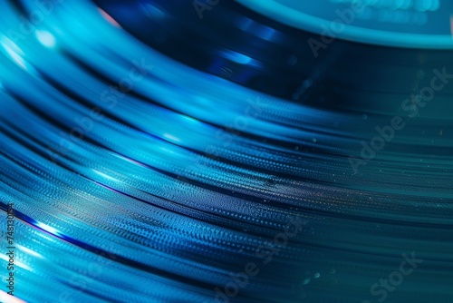 Vinyl record in close up