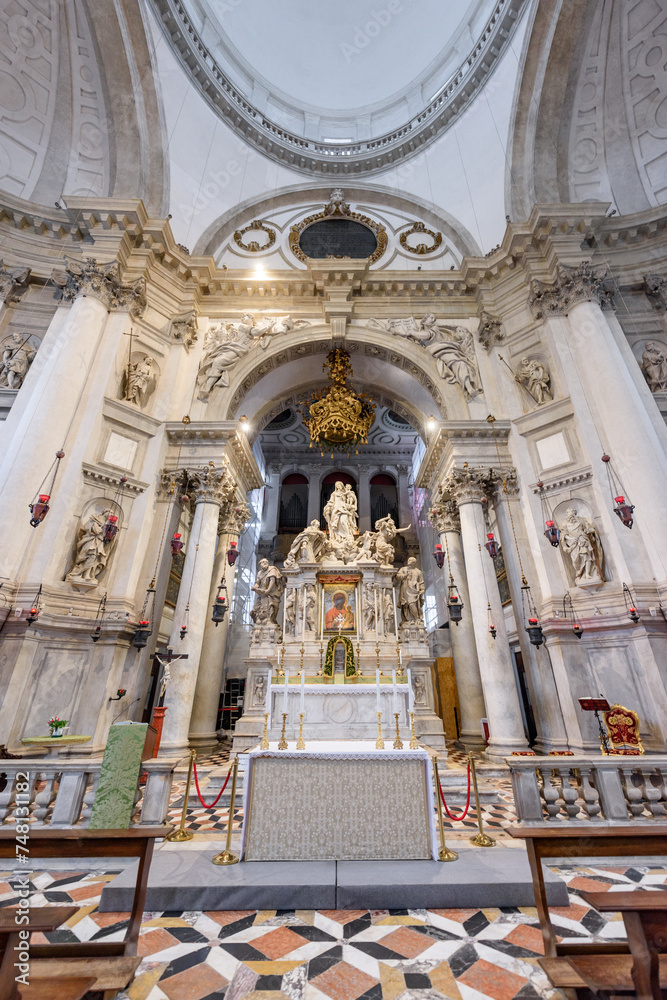 Venice, Italy - June 30, 2023: Santa Maria della Salute, Venice, Italy.