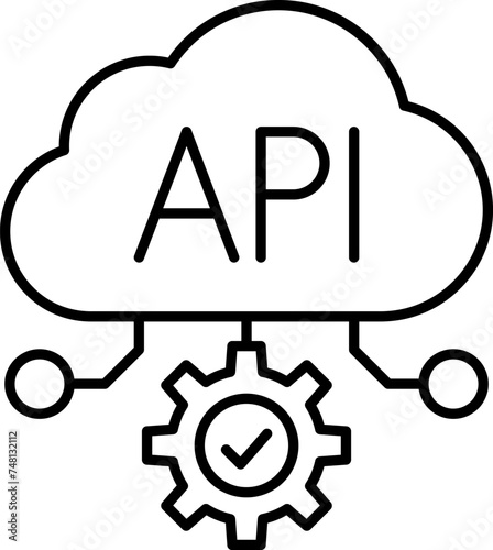 API icon vector illustration for your website or mobile app