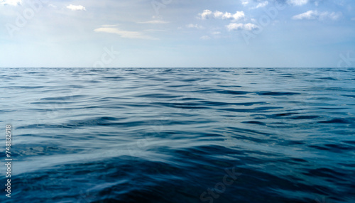 Blue water ocean surface