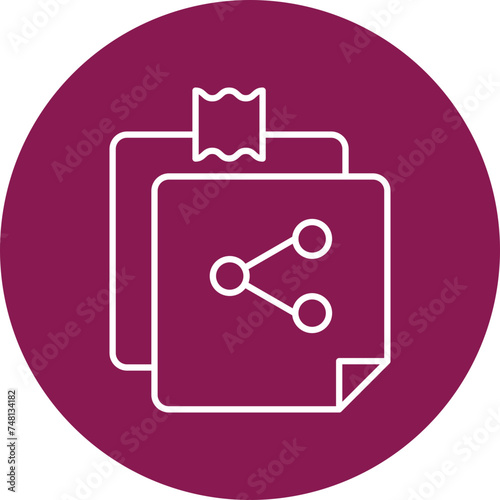 Share Line Circle Icon Design